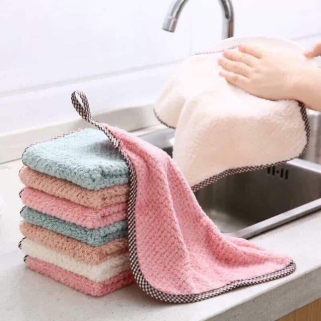 Sét 10 KHĂN LAU ĐA NĂNG VIỀN KẺ