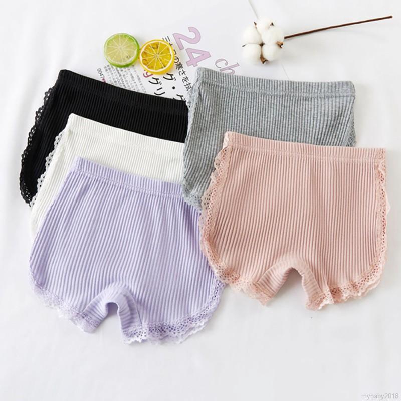 Quần Short Cotton Màu Trơn Dùng Cho Bé Gái