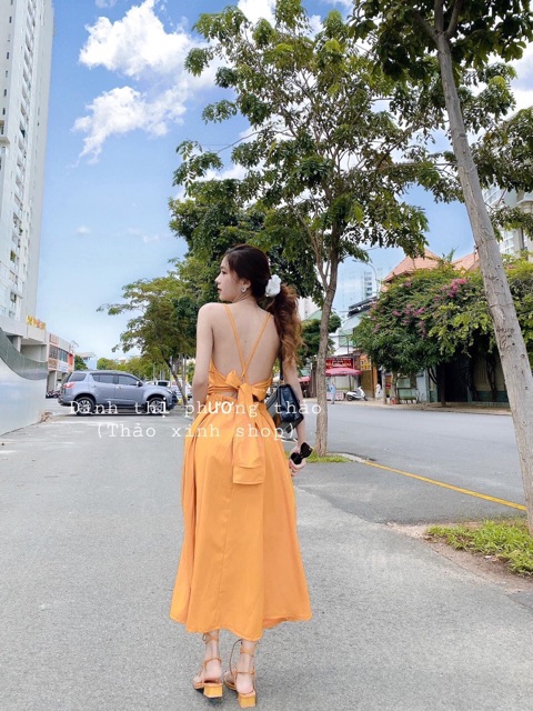 Maxi hoa cúc 🌷Đầm Maxi nơ lưng | BigBuy360 - bigbuy360.vn