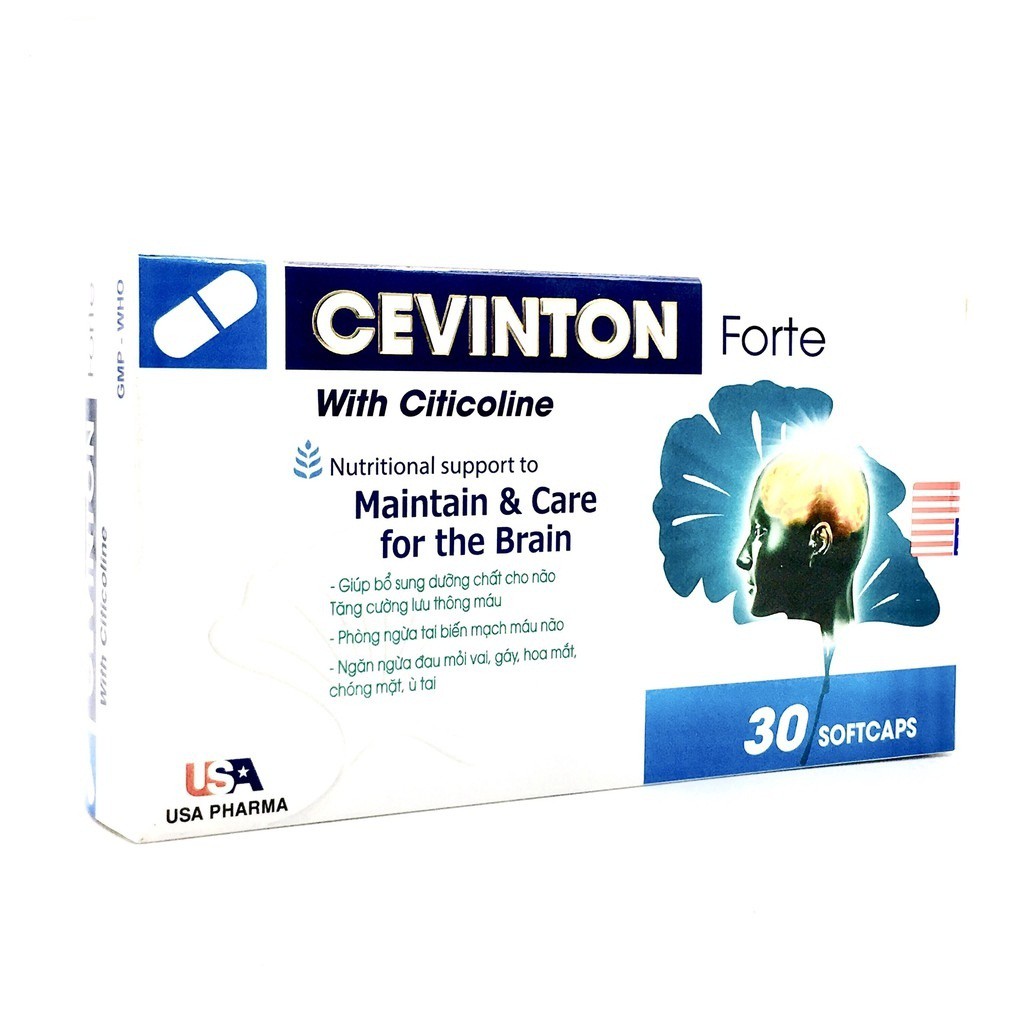 HOẠT HUYẾT DƯỠNG NÃO CEVINTON FORTE - KHỎI LO ĐAU ĐẦU, RỐI LOẠN TIỀN ĐÌNH - PHÒNG NGỪA TAI BIẾN MẠCH MÁU NÃO - HỘP 30 V