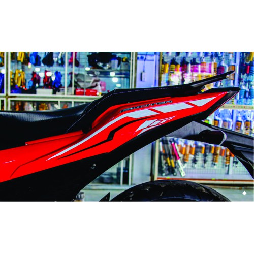 Tem rời Exciter 155 xe đỏ xám phối chỉ