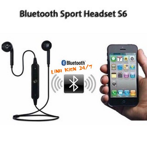 Tai Nghe Bluetooth Sports Headset S6 Siêu Bass
