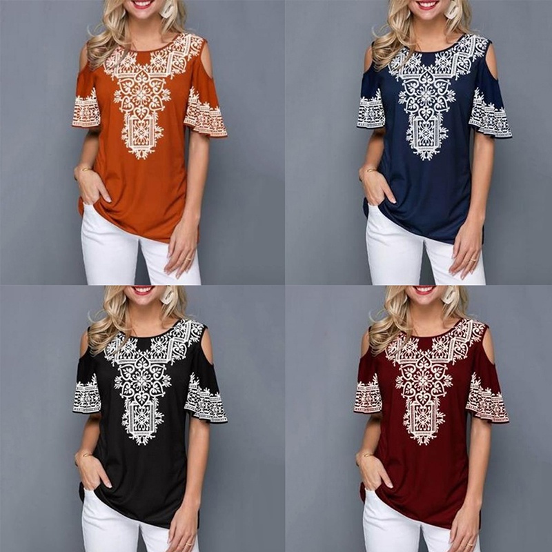 Áo Thun Tay Ngắn Cổ Tròn Dáng Rộng In Họa Tiết Thời Trang Mùa Hè Cho Nữ | BigBuy360 - bigbuy360.vn