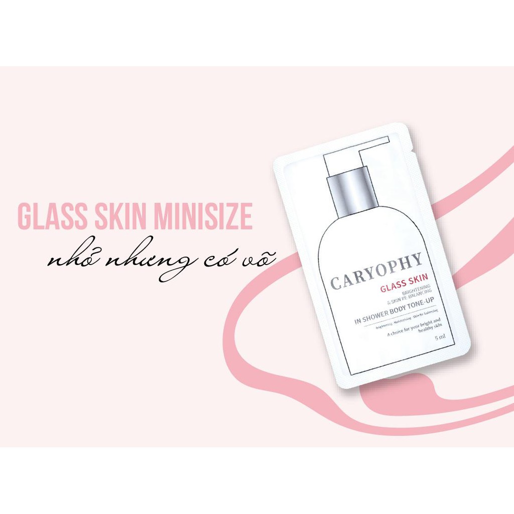 5ml - Kem dưỡng trắng da Caryophy Glass Skin In Shower Body Tone Up