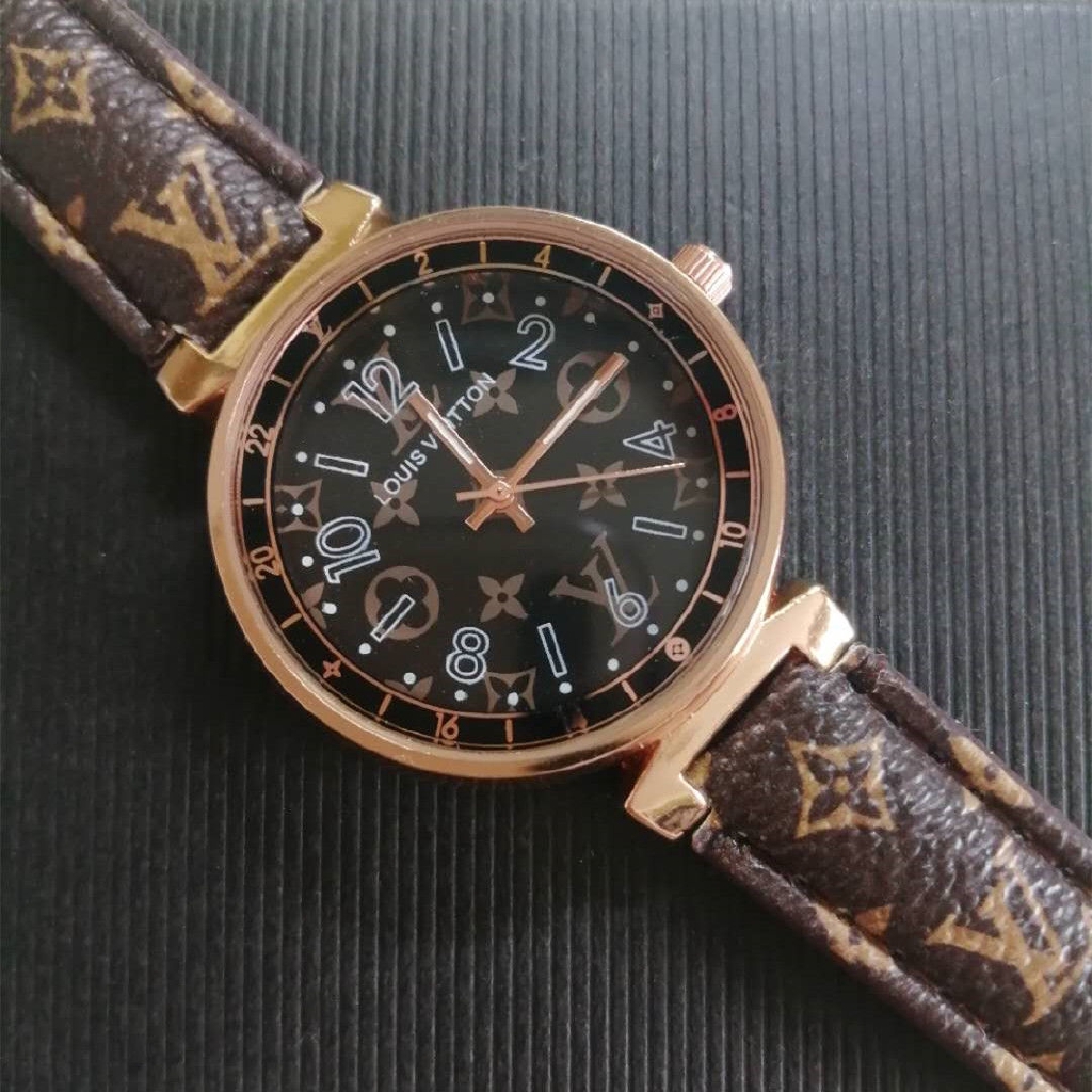 LV Women Watches Đồng hồ kim dây đa in thương hiệu sang trọng cho cặp đôi | BigBuy360 - bigbuy360.vn