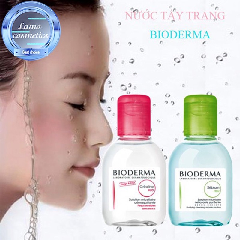 Tẩy trang Bioderma Hồng minisize bé 100ml cho da nhạy cảm