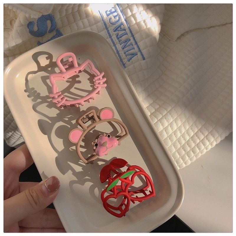 Kẹp Gắp Tóc Hình Kitty, Gấu, Cherry - KEP1178