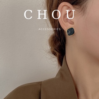 Bông tai vuông xanh | chou accessories |