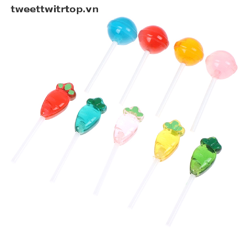 5 Kẹo mút giả trang trí nhà búp bê xinh xắn