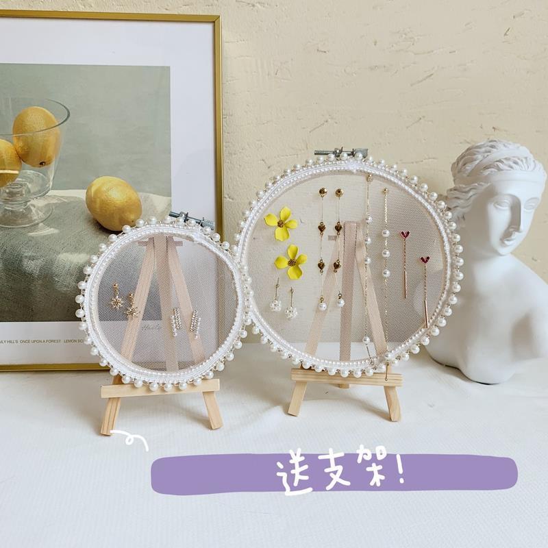 Giá Treo Trưng Bày Trang Sức Bông Tai Bằng Gỗ Trơn Sáng Tạo