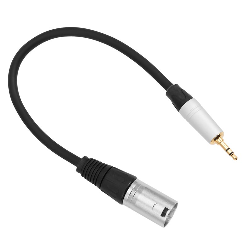 0.3 Meters 3.5Mm Male Jack Plug to 3 Pin Xlr Male Shielded Stereo Cable for Microphone Audio Record