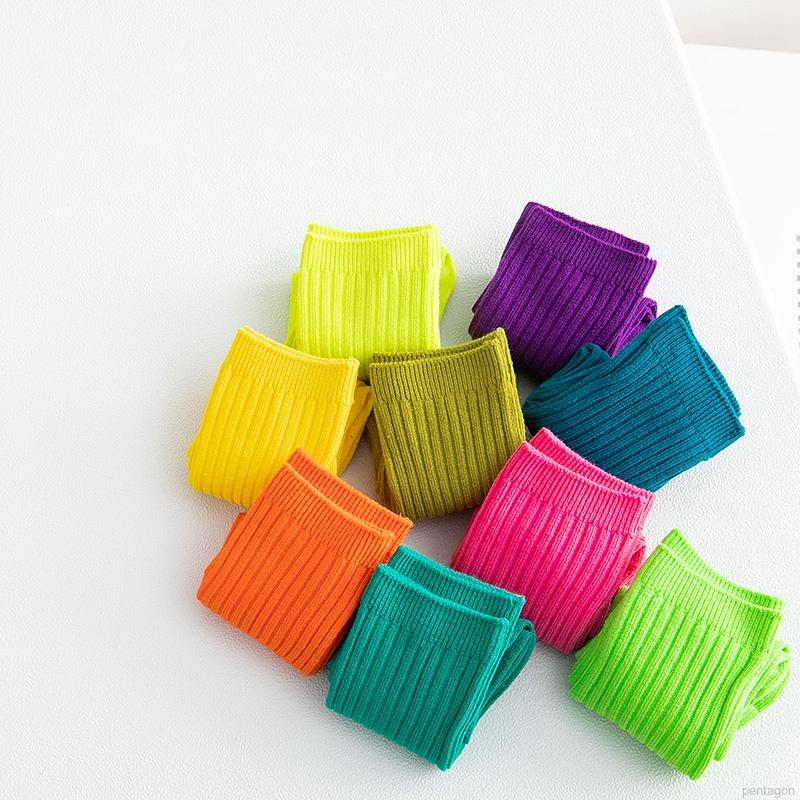 Set 3 đôi vớ cotton dệt kim mềm mại thoải mái chất lượng cao cho trẻ em