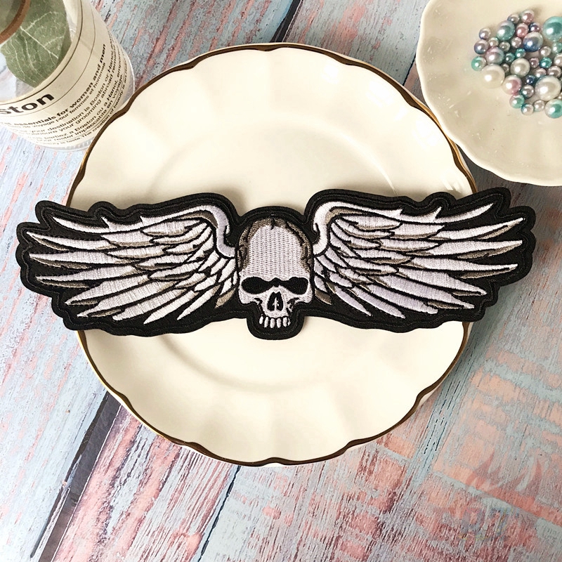 Miếng Vá Quần Áo Hình Đầu Lâu Cá Tính