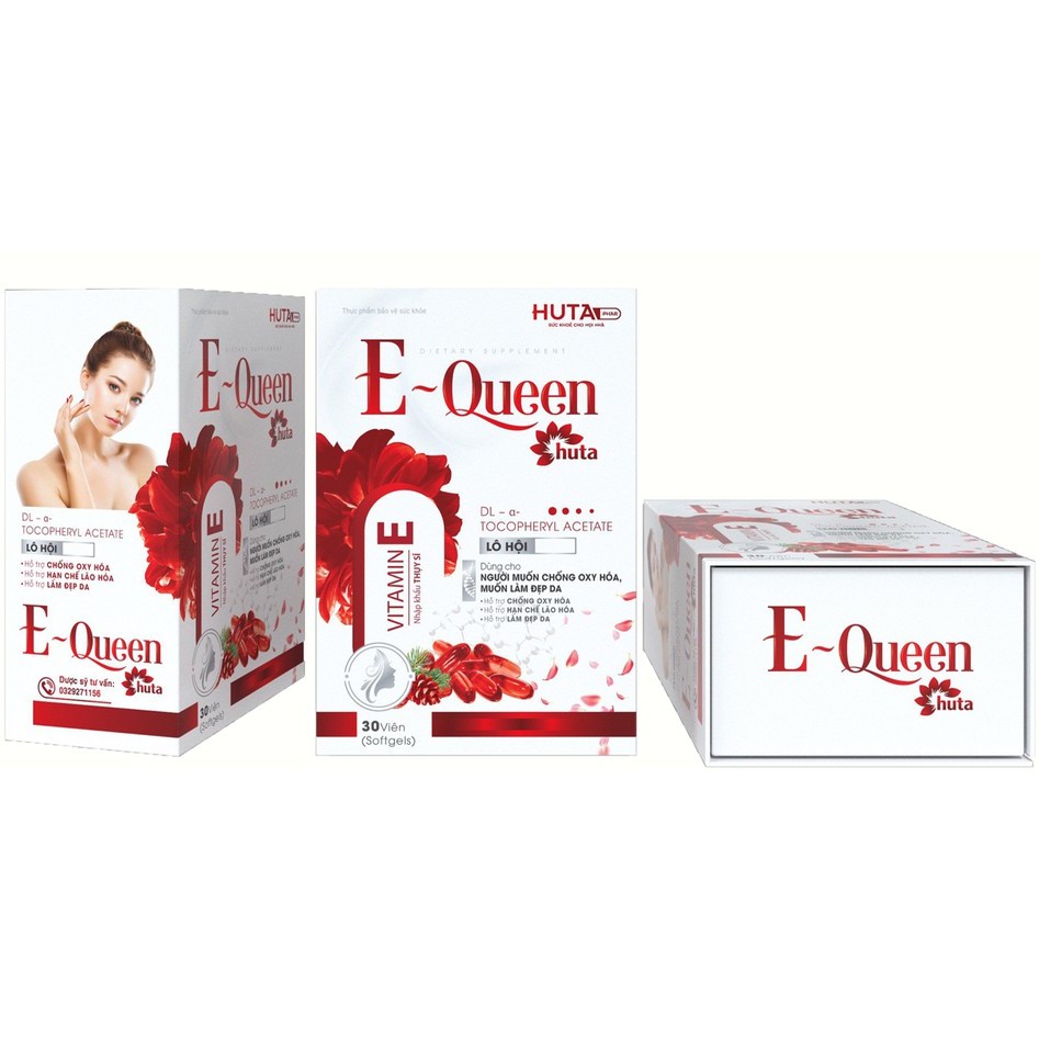 Vitamin E đỏ 400mg  chống lão hóa, làm đẹp da, ổn định nội tiết cho phụ nữ từ 12 tuổi