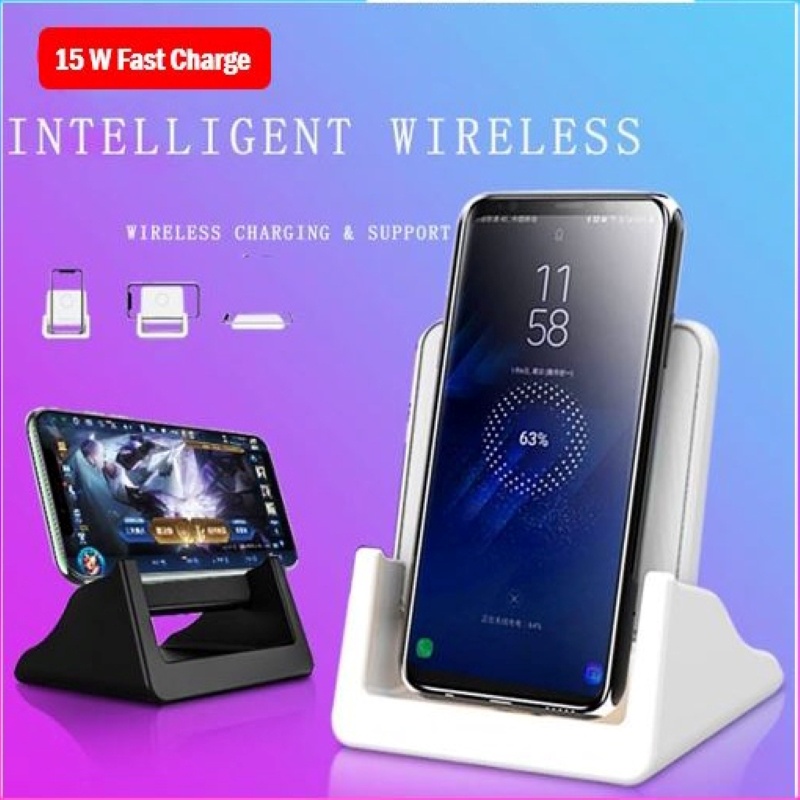 Đế Sạc Nhanh Không Dây Qi 15w Cho Điện Thoại Apple Samsung Huawei