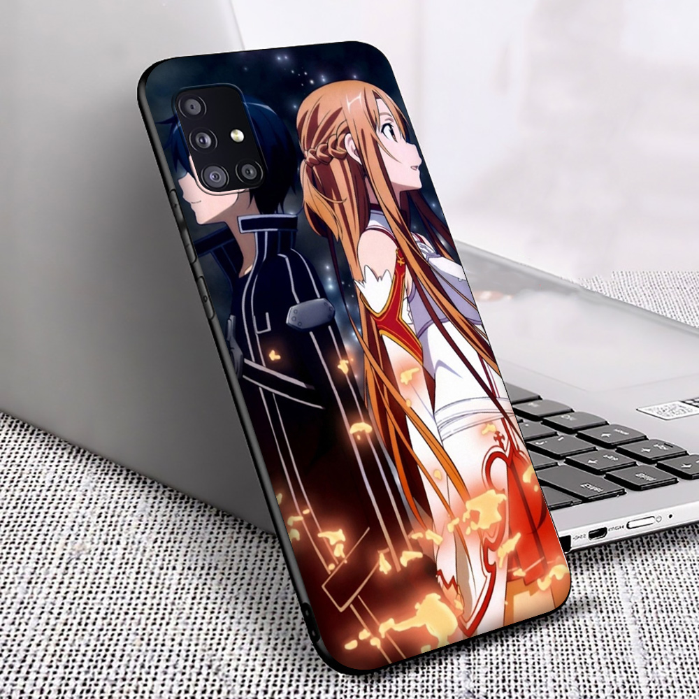 Ốp Điện Thoại Mềm Hình Sword Art Online Cho Samsung Note 8 9 10 20 Ultra M21 M30s M31 M31s Plus Mp159