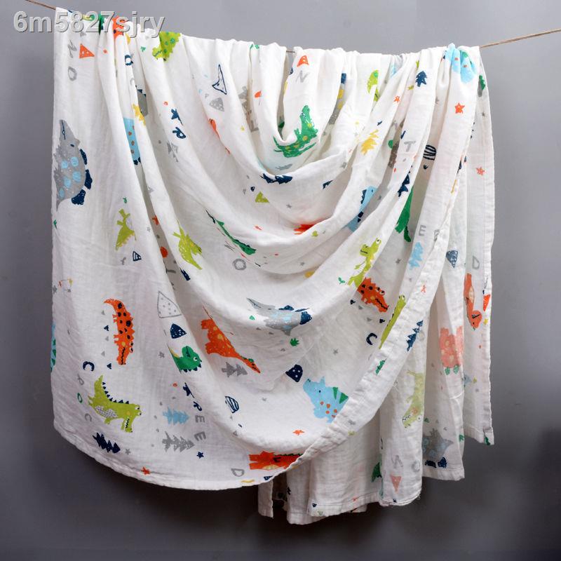 Đồ dùng phòng tắm✗◊Khăn gạc cotton hai lớp siêu mỏng mùa hè tắm lớn trẻ em, chăn người nam nữ thấm hút tốt, mềm mại