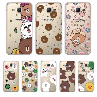 Ốp Lưng Samsung Galaxy J3 J5 J7 2015 2016 TPU mềm Case gấu nâu Three