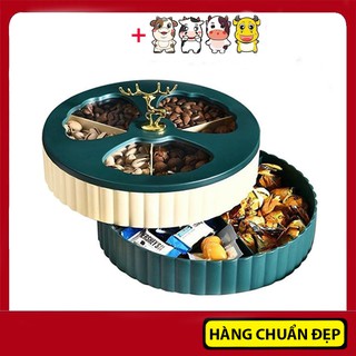 Khay đựng bánh kẹo 2 tầng mẫu mới sang trọng - Hộp mứt Tết cao cấp