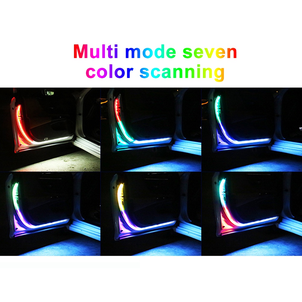 Dải Đèn LED Nhấp Nháy Cảnh Báo An Toàn Gắn Cửa Xe Hơi Chống Thấm Nước