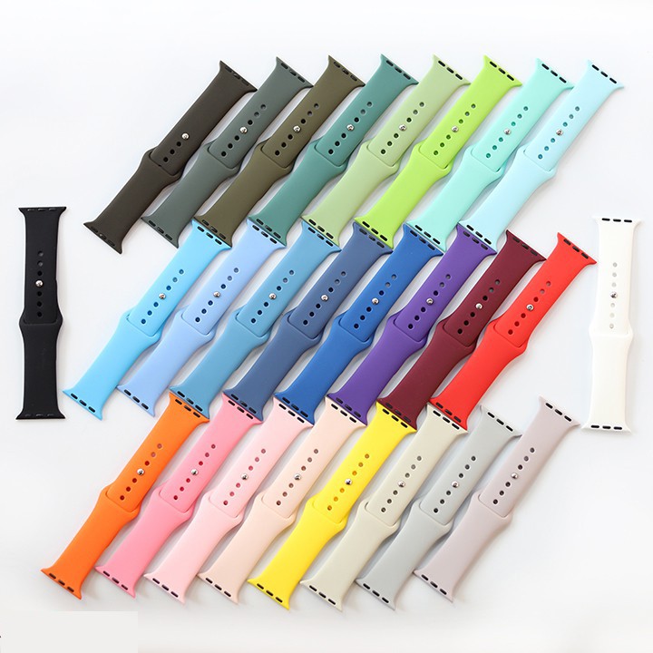 Dây đồng hồ Apple Watch Cao Su Sport Bands Cao Cấp -T500plus  FULL SIZE 1 2 3 4 5 38mm 40mm 42mm