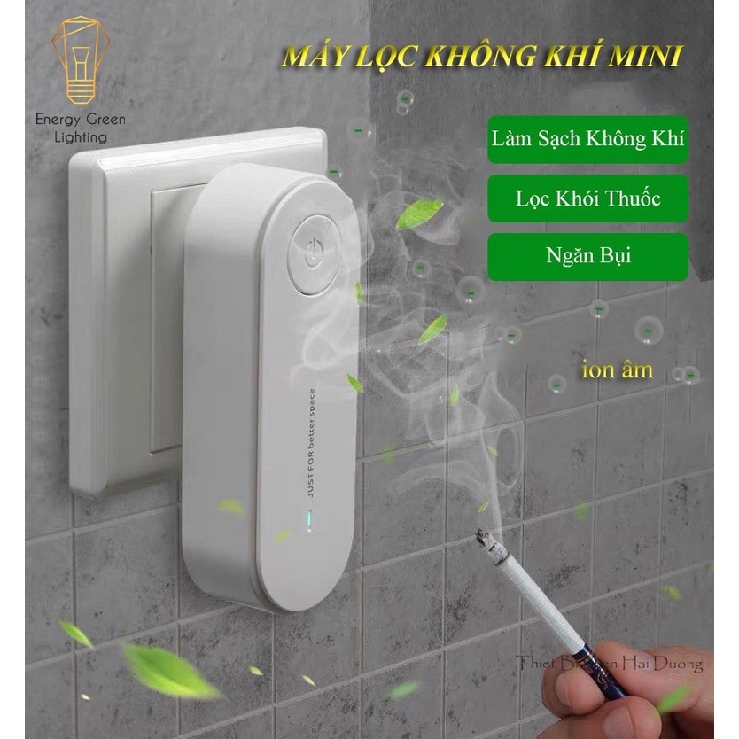Máy Lọc Không Khí lon Âm Mini Energy Green Lighting MK-11052 - Khử Mùi Thuốc Lá, Khử Mùi Nhà Vệ Sinh, Mùi Nấu Bếp