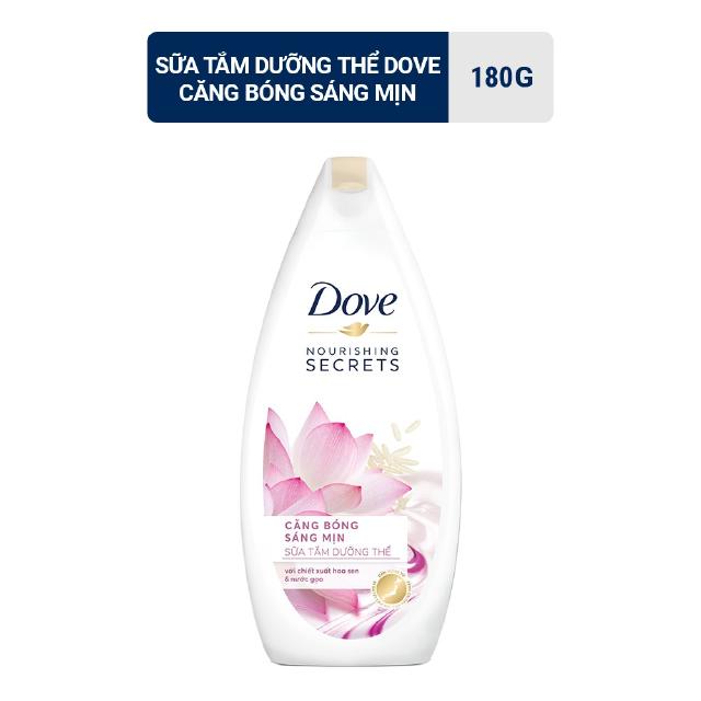 [HC GIFT] Sữa Tắm Dove Căn Bóng Sáng Mịn 120/180g