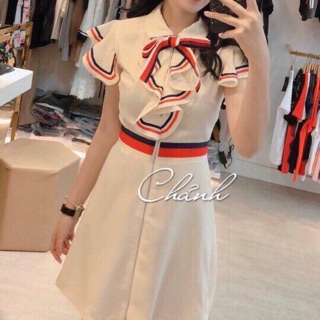 Váy gucci cổ bèo