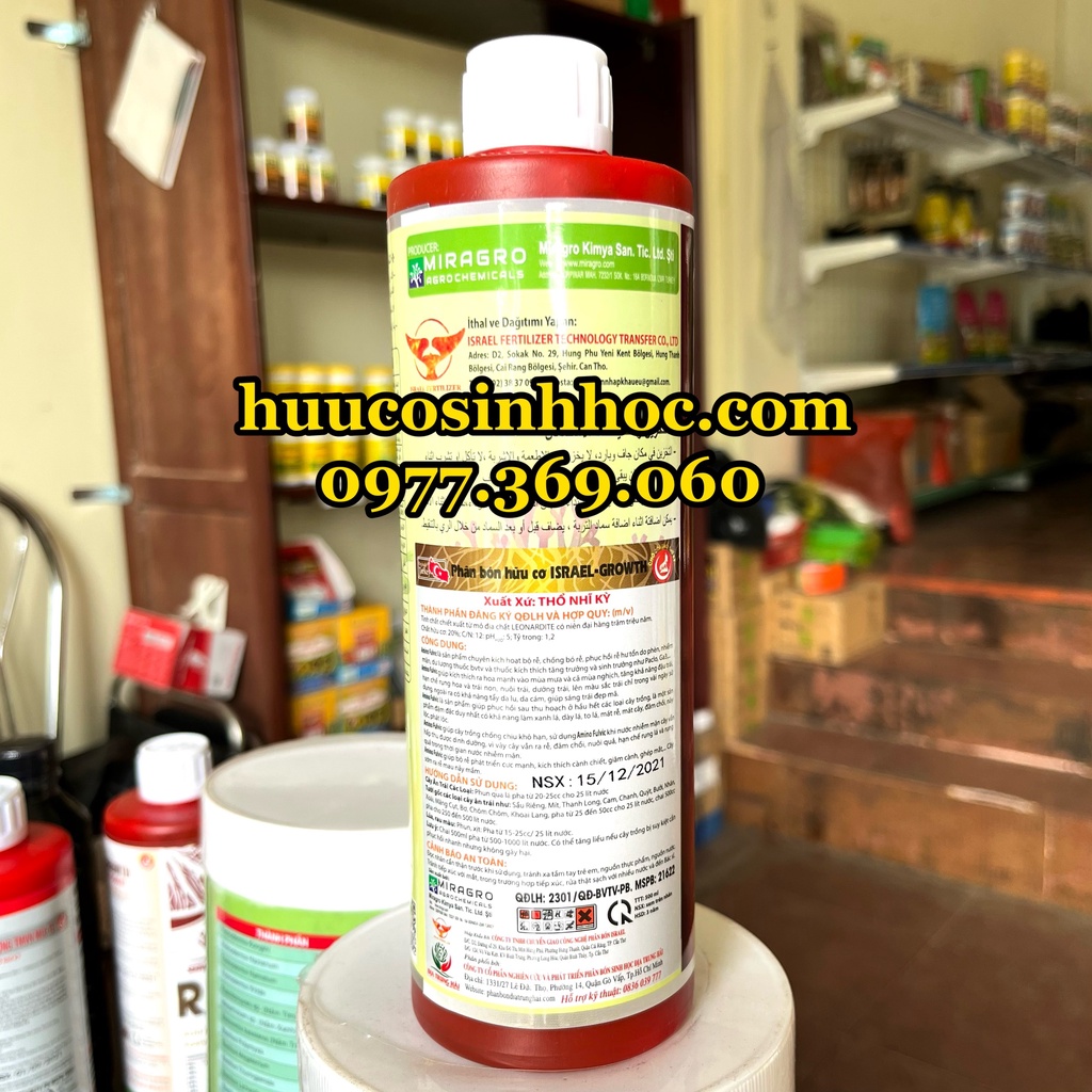 Phân Bón  Acid Kích Rễ, Phục Hồi, Tăng Trưởng, Nuôi Trái cây trồng AMINO FULVIC chai 500ml