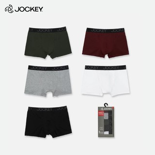 Hộp 05 Quần Lót Nam Jockey Dáng Trunk Boxer Thun Cotton Thấm Hút Mồ Hôi Cao Cấp - JAMB0411P - TH Ngẫu nhiên