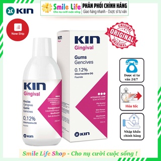 SMILE LIFE | Nước súc miệng viêm nướu KIN Gingival ® 250ml - Sát Khuẩn Miệng Họng