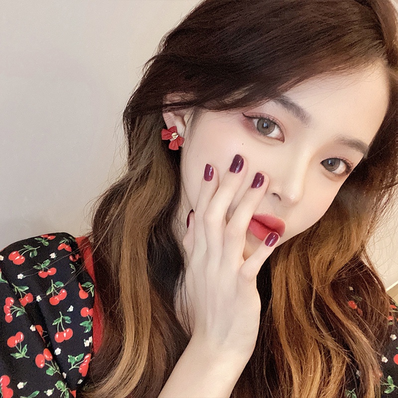 Bông tai khuyên tai nữ nơ nhỏ cá tính kiểu Hàn Quốc đẹp sang chảnh i70