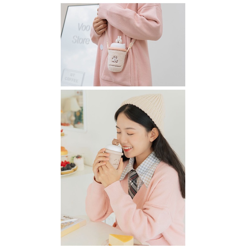 Máy sưởi ấm mini cầm tay cốc trà sữa Remax kiêm sạc dự phòng 10000mah - Chính Hãng