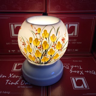 Đèn xông tinh dầu bát tràng tròn