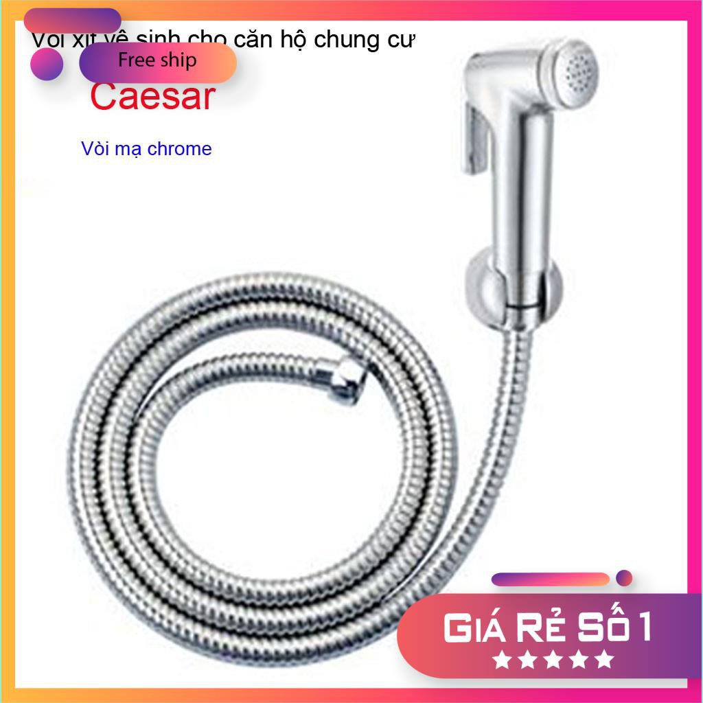 Vòi xịt vệ sinh Caesar BS304CW Crome. Vòi xịt dùng cho vùng nước mạnh chung cư nhà cao tầng siêu bền sử dụng tốt