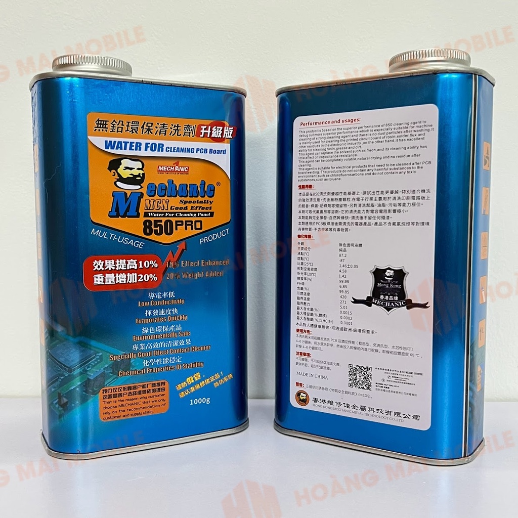 Nước rửa main Mechanic 850, 850 Pro