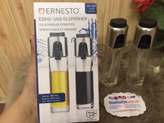 💁🏼‍♀️ set BÌNH XỊT DẦU/ GIẤM ERNESTO