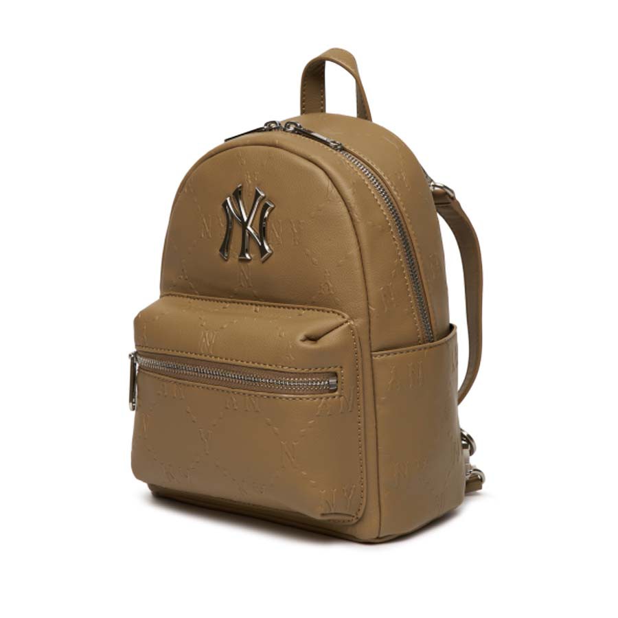 Balo MLB Monogram Diamond Embo Mini NY Yankees chính hãng
