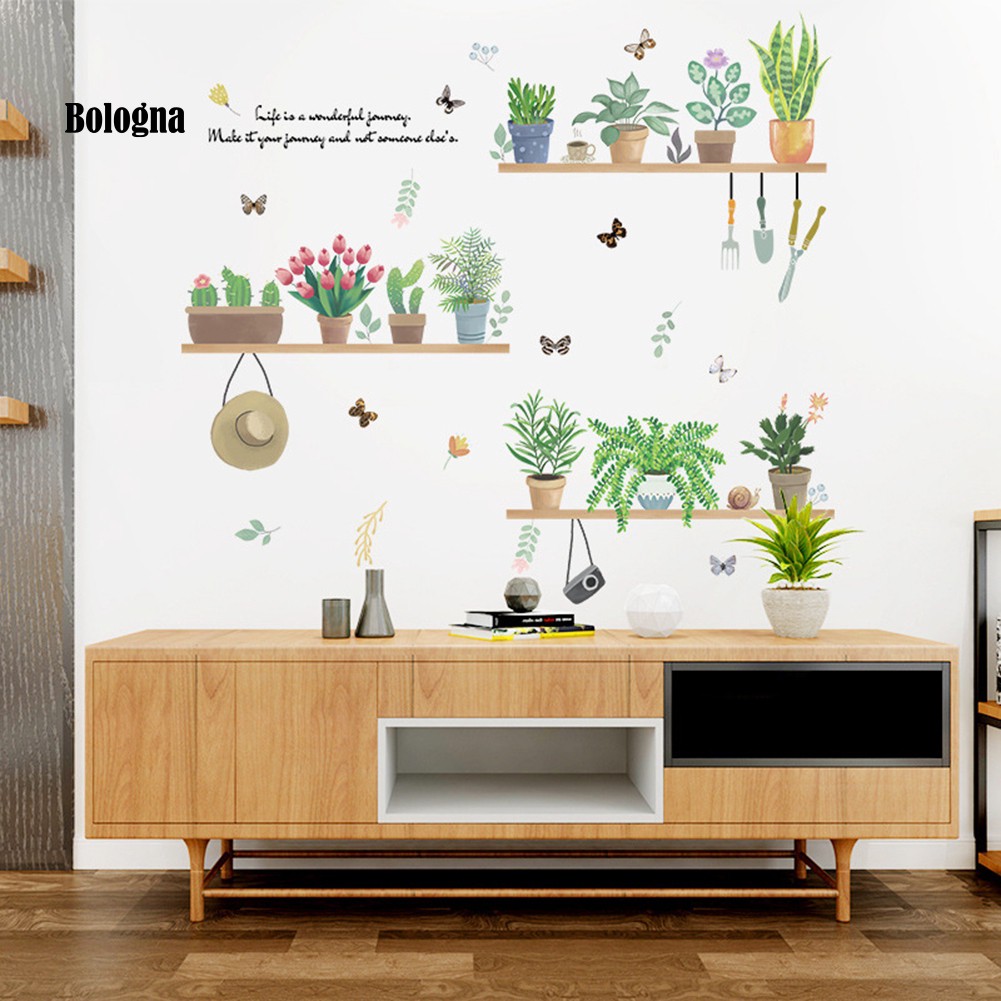 Miếng dán tường hình cây bonsai / bướm / hoa / bướm dễ tháo gỡ | BigBuy360 - bigbuy360.vn