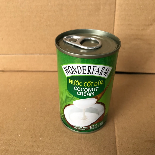 Lon Nước Cốt Dừa WonderFarm 160ml