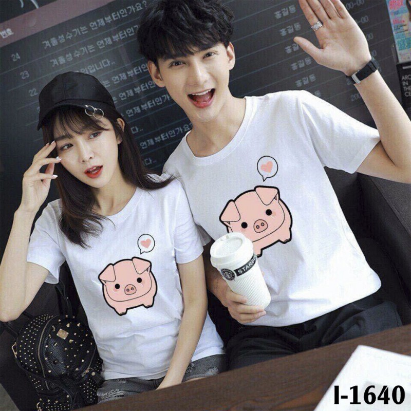 I1640 ÁO THUN 4 CHIỀU IN CON HEO SIÊU KUTE