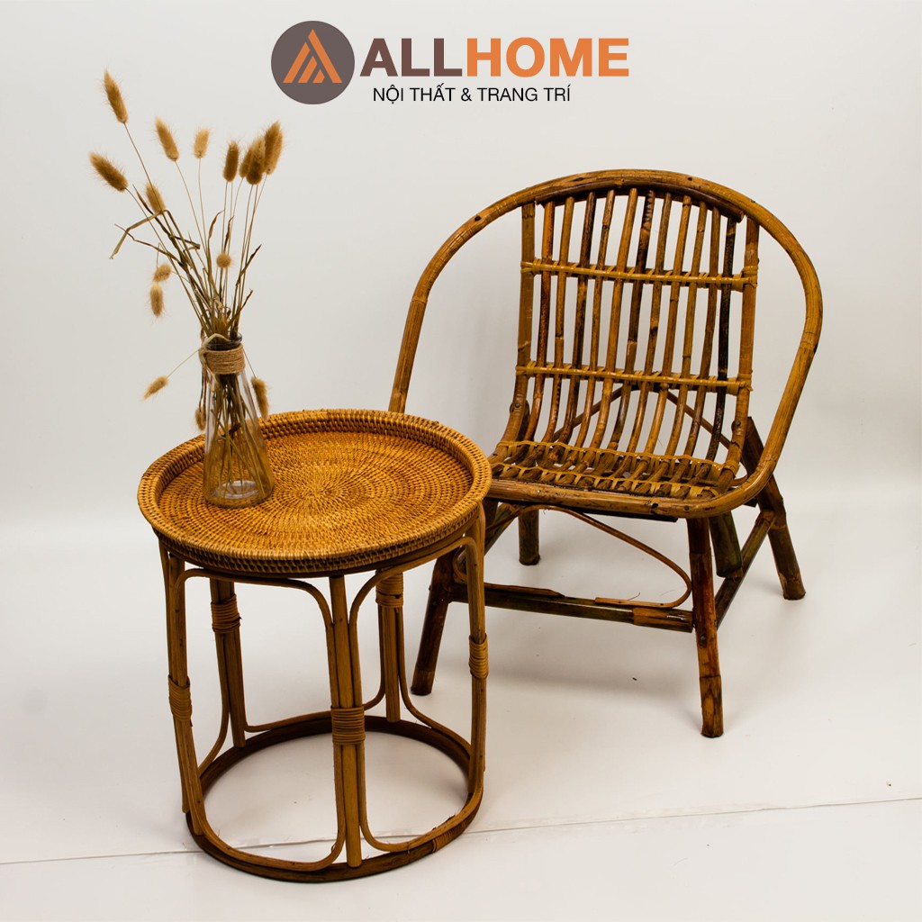 Ghế Mây Sò ALLHOME Giá Rẻ Dùng Cho Quán Cafe Quán Cóc Ban Công Homestay