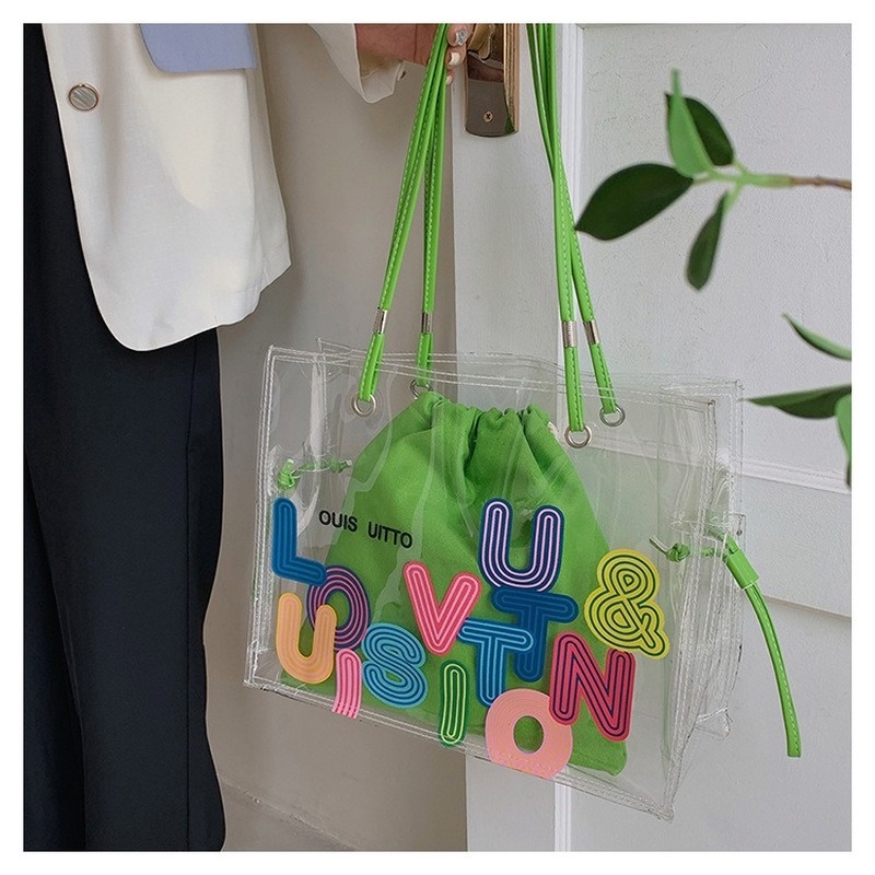 Túi Đeo Chéo Jelly Màu Trong Suốt Thời Trang Xuân Hè 2022 GYLXB246