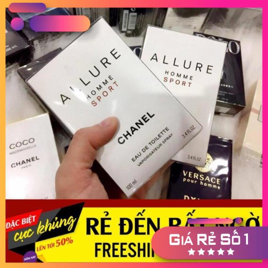 4[CHÍNH HÃNG] - [FREESGIP] - Nước Hoa Nam Nữ Thơm Lâu Allure Homme Sport 100ml