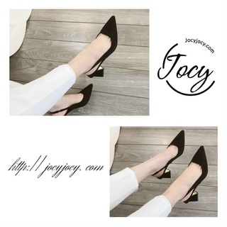 Slingback gót vàng giày nữ Jocyjocy