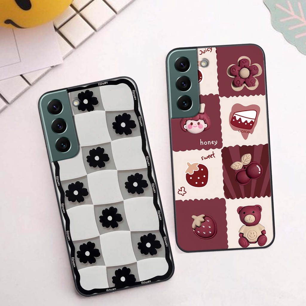 Ốp Samsung S22 / S22 Plus / S22 Ultra / S22+ in hình trái tim, caro kẹo ngọt đầy cá tính siêu đẹp siêu chất
