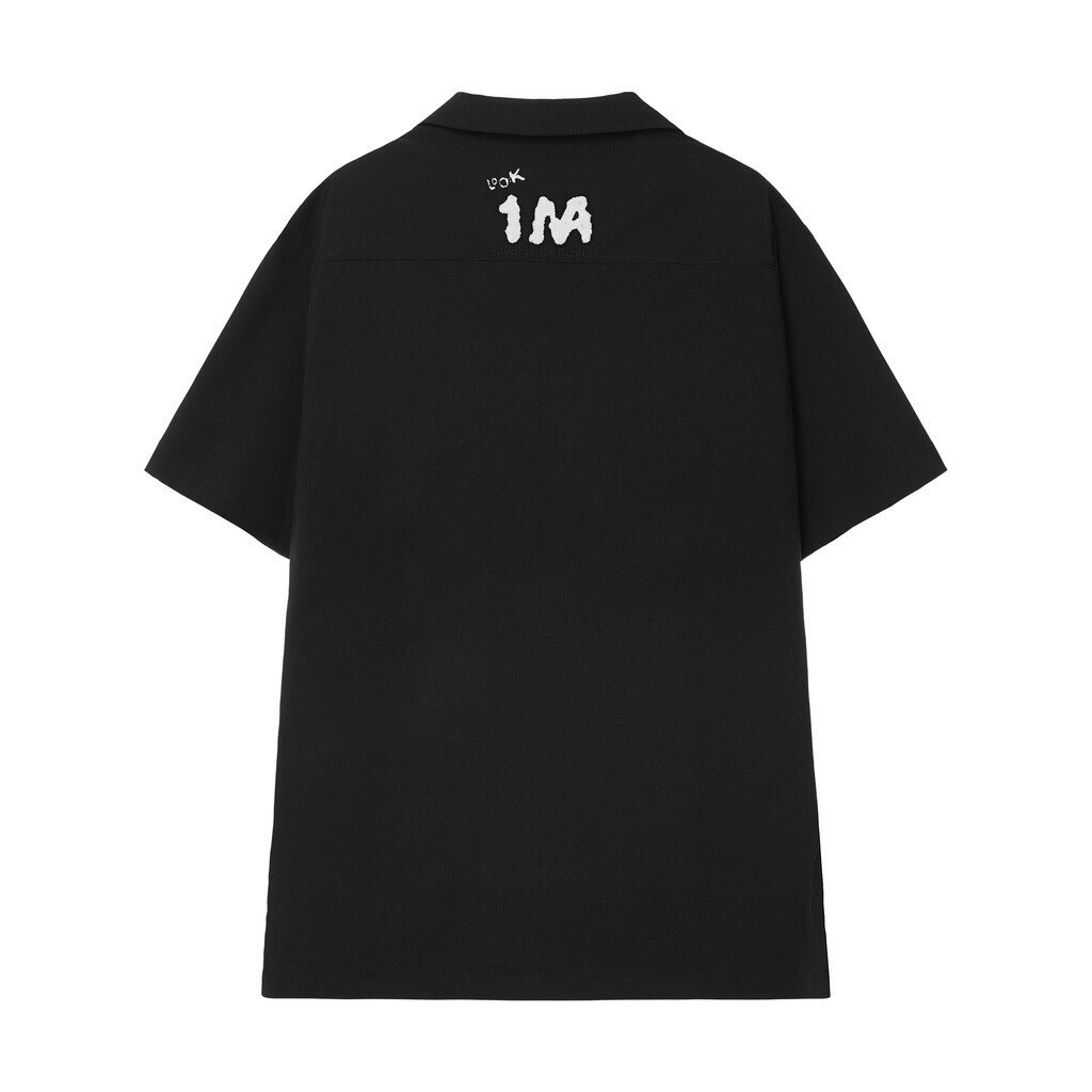 [ XẢ KHO] Áo Sơ Mi Look 1M TShirt - Đen - Unisex