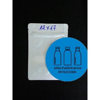 100g túi zip đáy đứng 2 mặt bạc