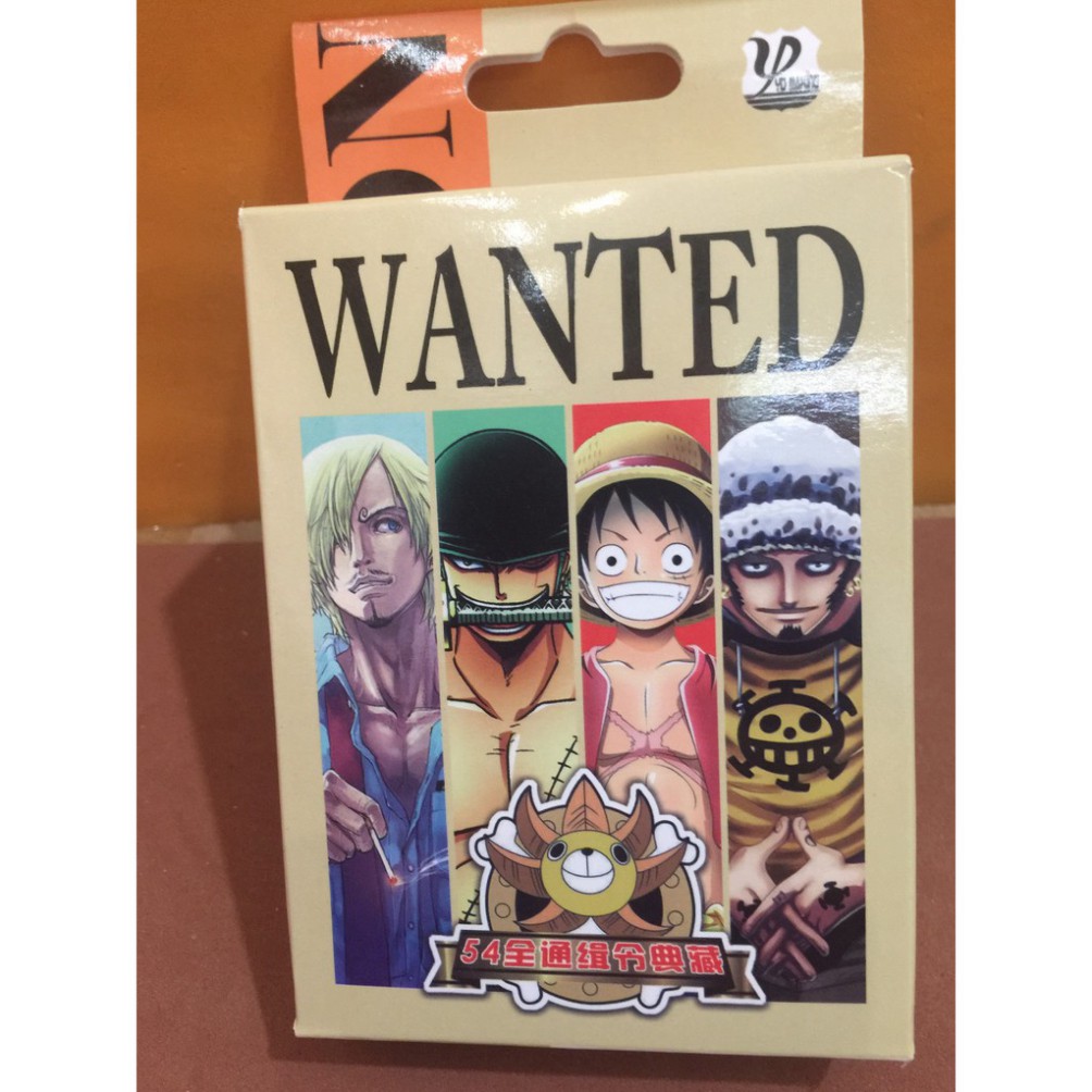 [CÓ SẴN[ Bộ bài tú lơ khơ One Piece, luffy, naruto, rozo, choper cao cấp 54 lá giá rẻ