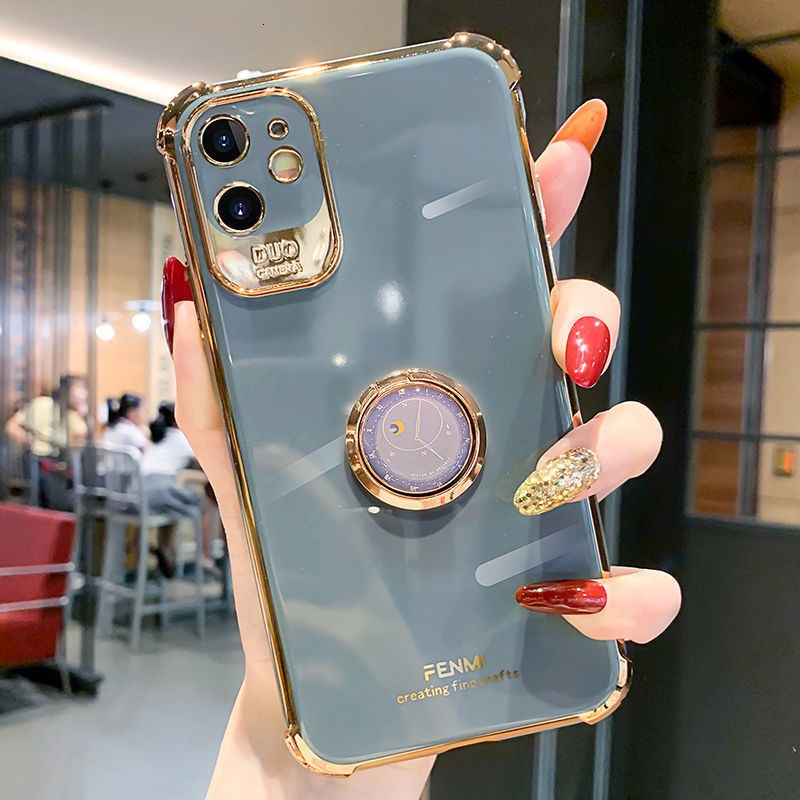 Ốp điện thoại silicone MNB8 mạ điện chống rơi sang trọng thích hợp cho iPhone 12 11 Pro Max